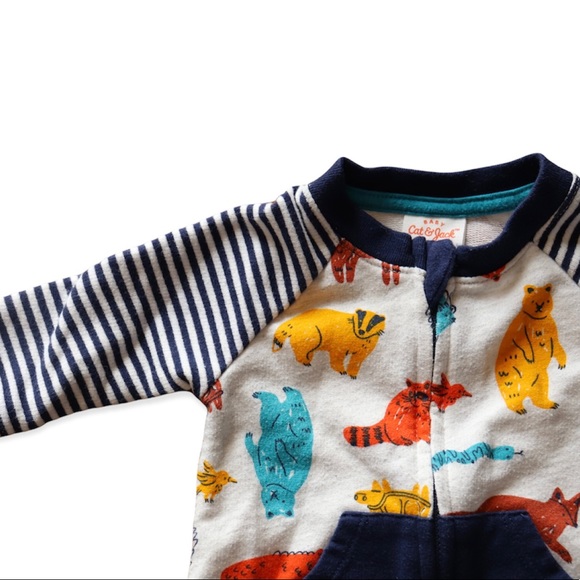 Cat & Jack - Wildlife One Piece (0-3M) - Picture 3 of 4